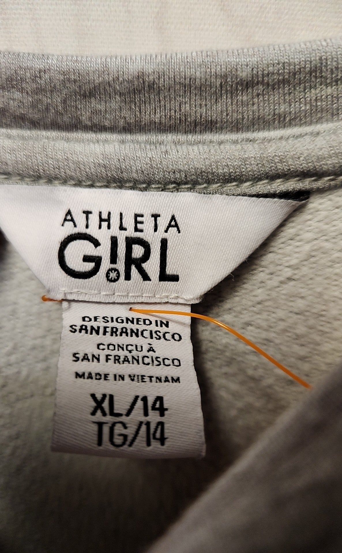 Athleta Girl's Size 14 Gray Sweatshirt