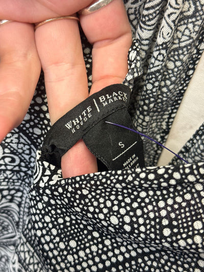 White House Black Market Women's Size S White & Black Dress