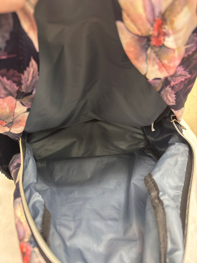 Purple Floral Backpack