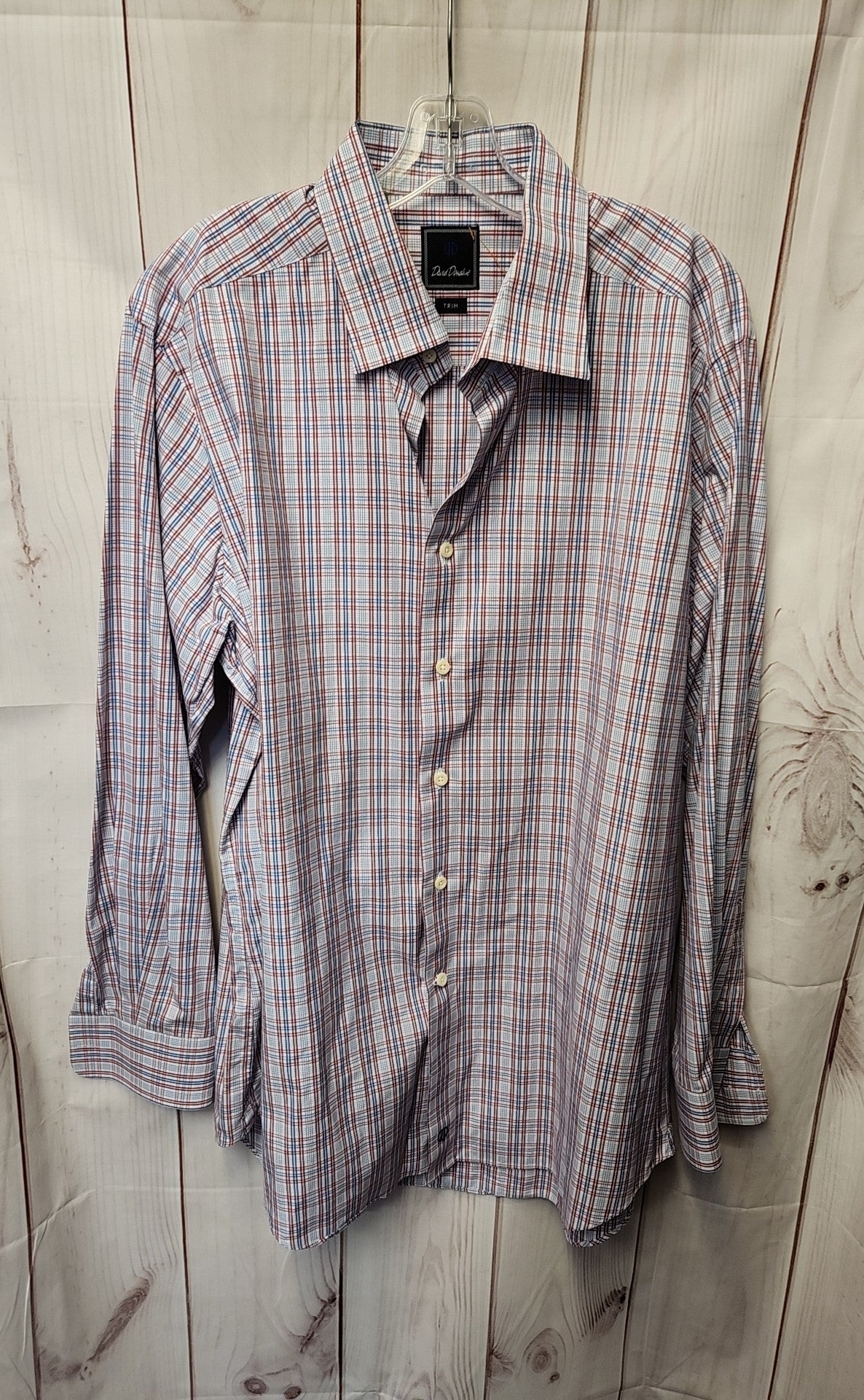 David Donahue Men's Size XL Blue Shirt
