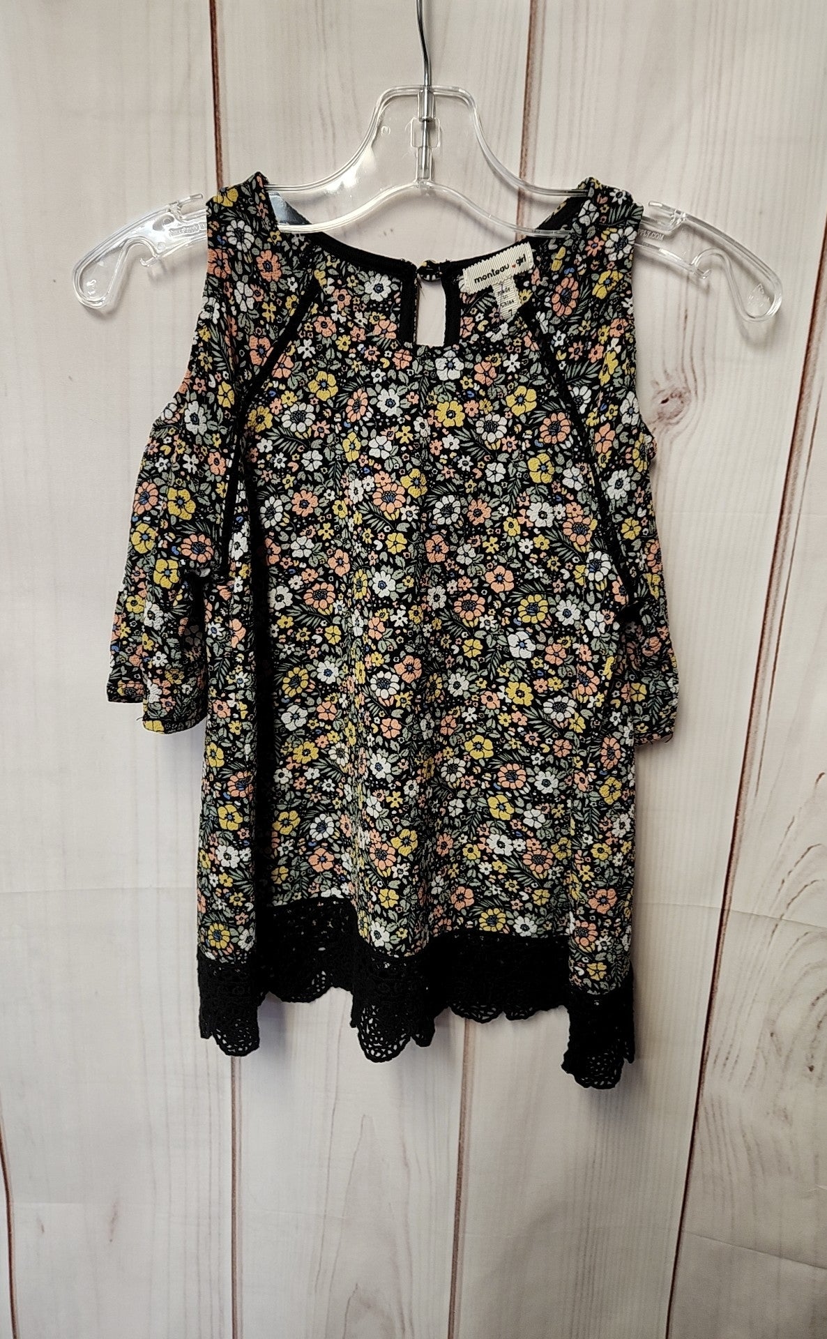 Monteau Girl's Size 7 Black Shirt