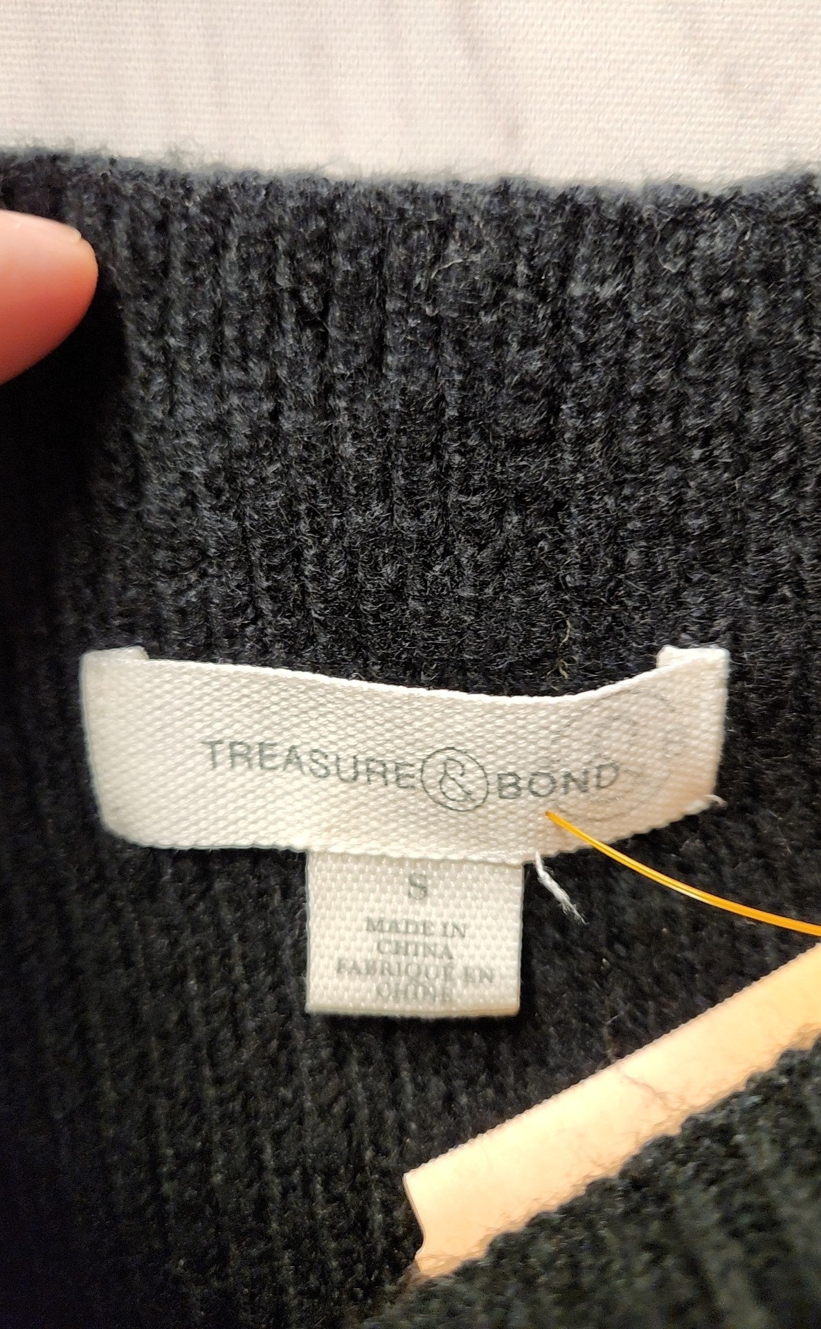 Treasure & Bond Women's Size S Black Sweater