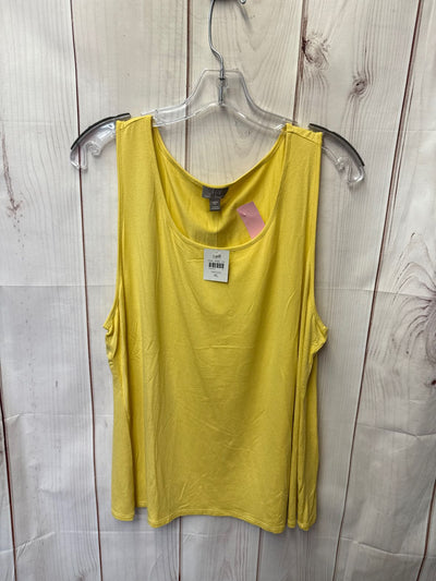 NWT J Jill Women's Size XL Yellow Sleeveless Top