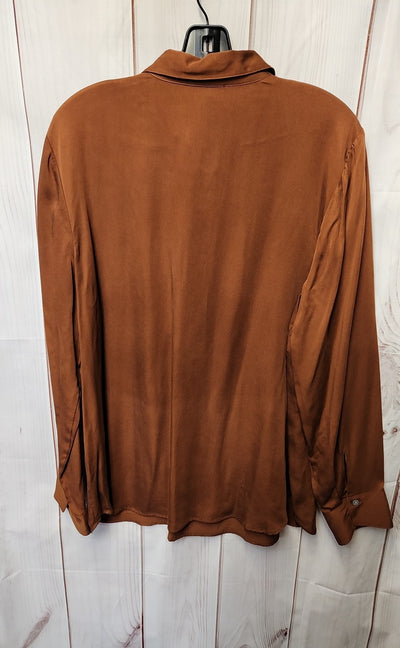 J Jill Women's Size L Brown Long Sleeve Top