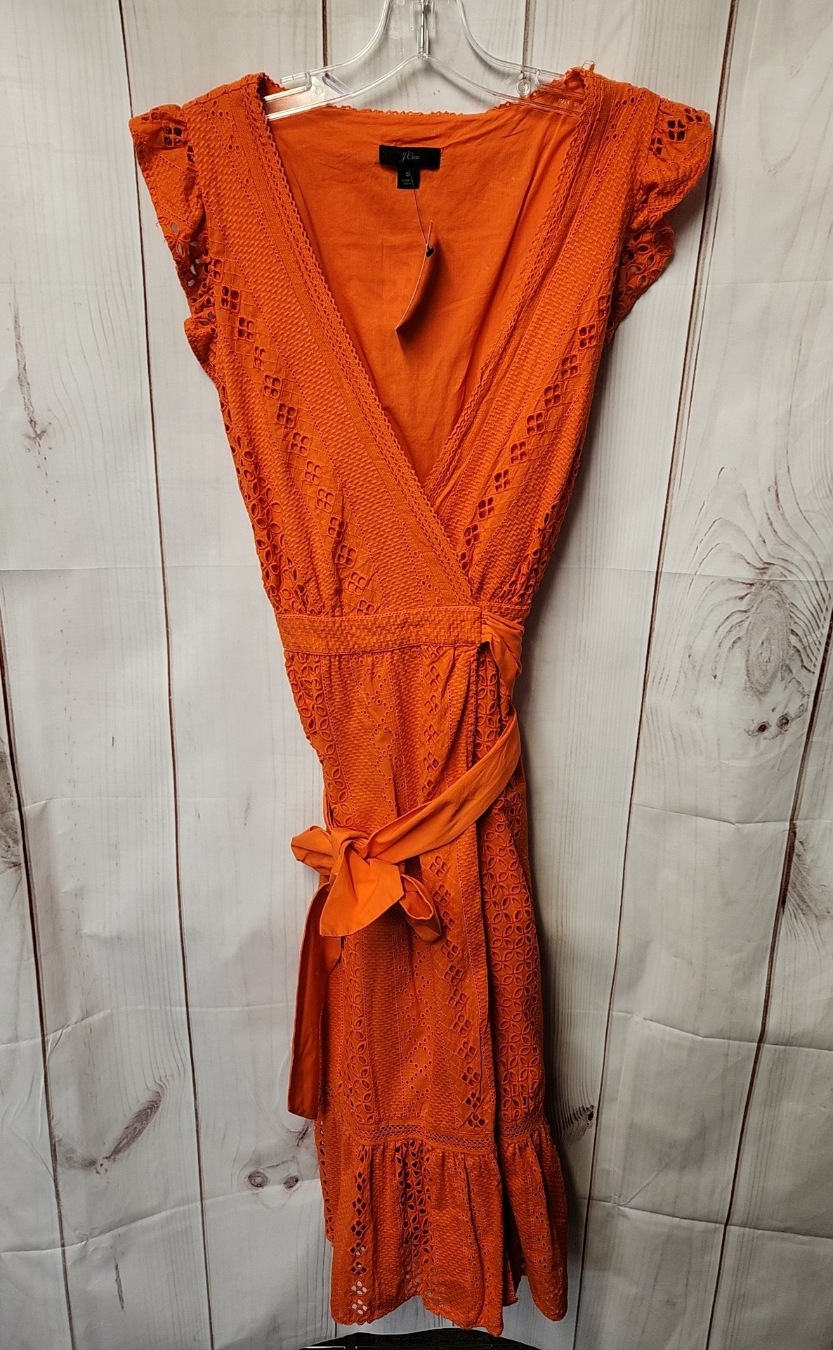 J Crew Women's Size 6 Orange Dress