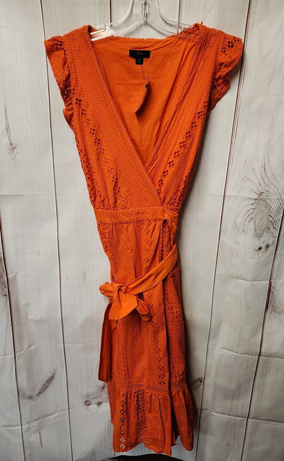 J Crew Women's Size 6 Orange Dress