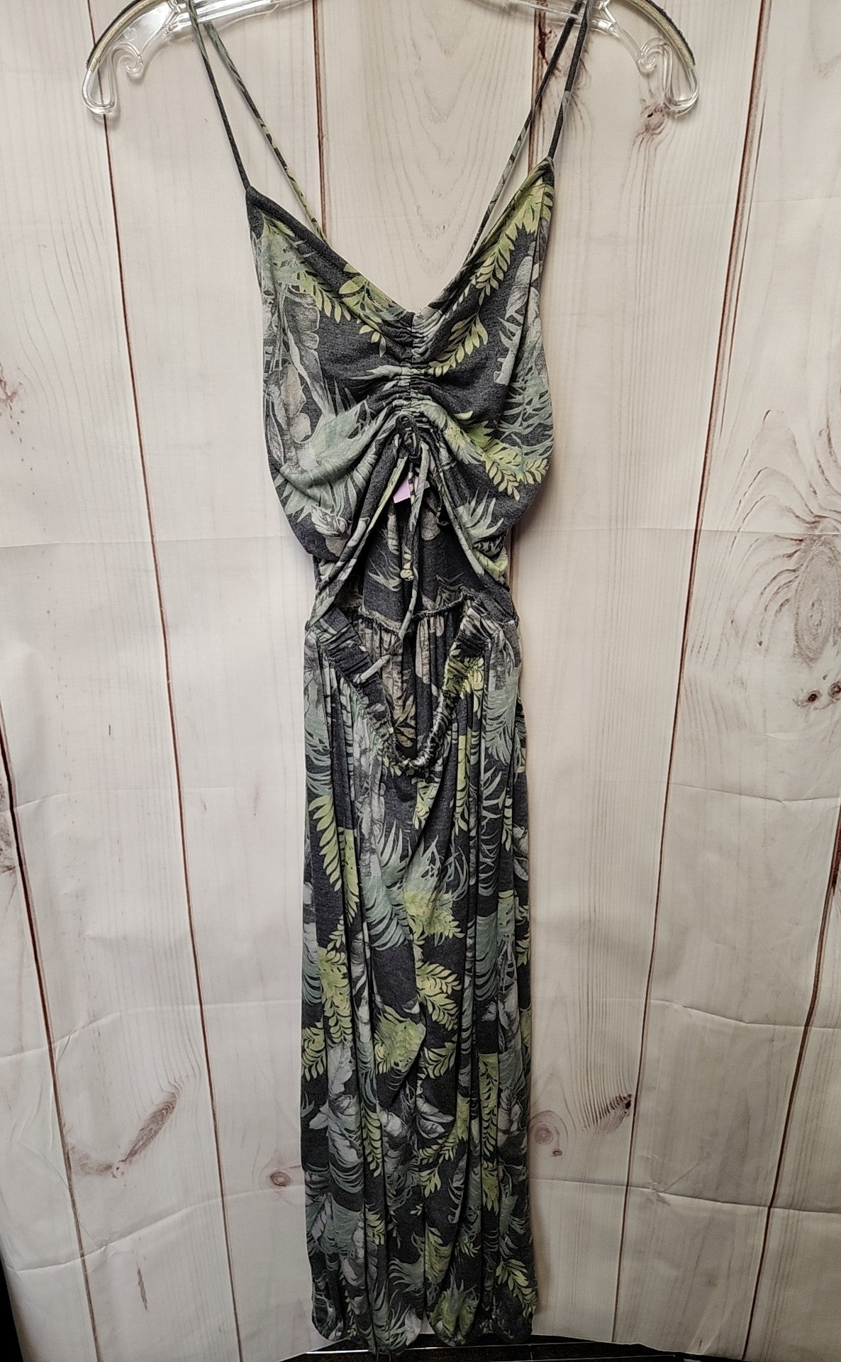 Storia Women's Size M Blue Floral Jumpsuit