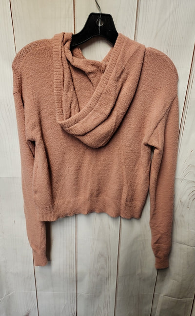 So Women's Size M Pink Hooded Sweater