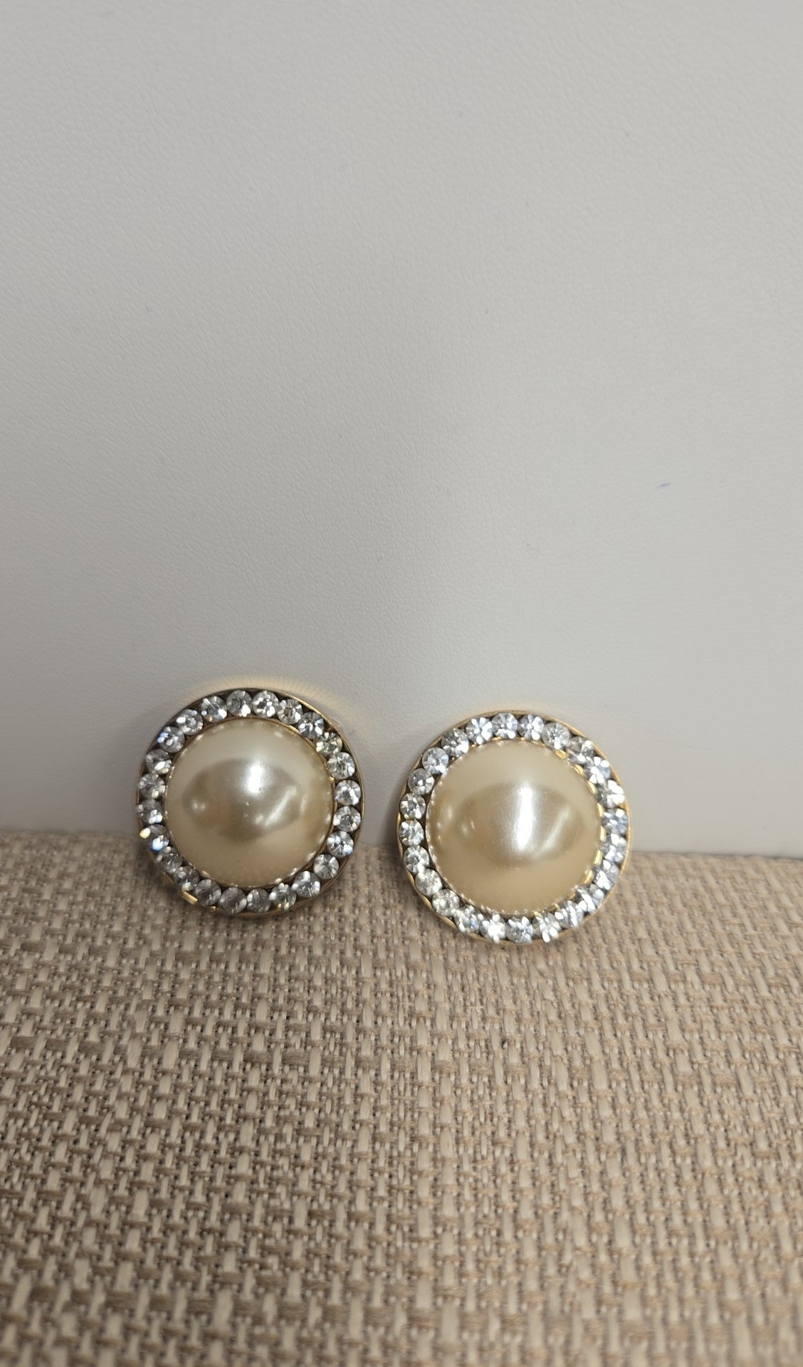 Pearl Stud Clip-on Earrings
