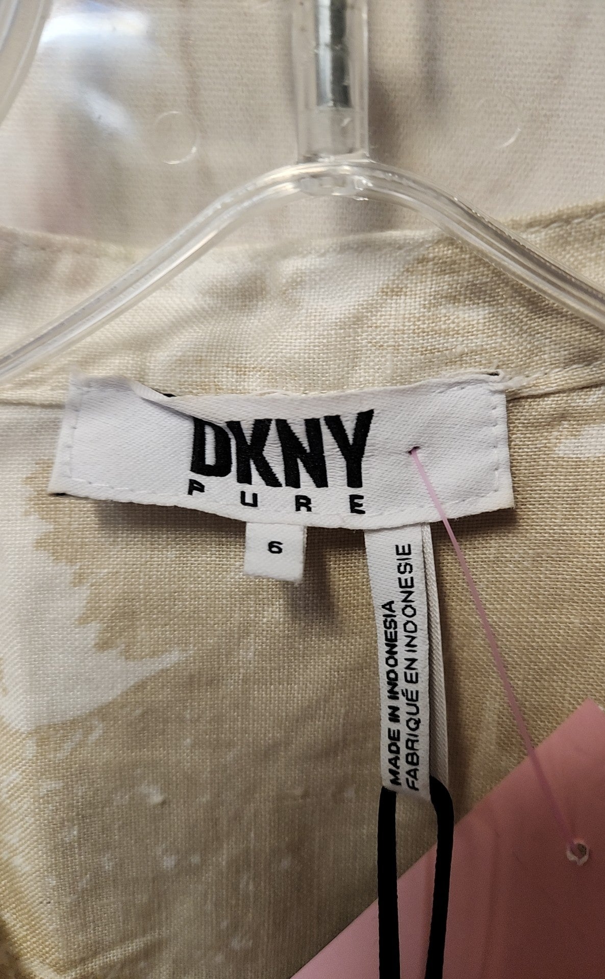 NWT DKNY Women's Size 6 Beige Dress