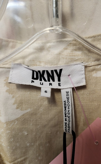 NWT DKNY Women's Size 6 Beige Dress