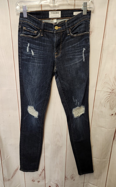 Frame Women's Size 27 (3-4) Blue Jeans Le Skinny De Jeanne