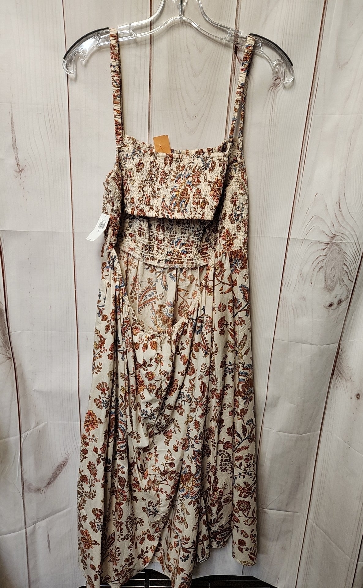 NWT Old Navy Women's Size XL Petite Beige Floral Dress