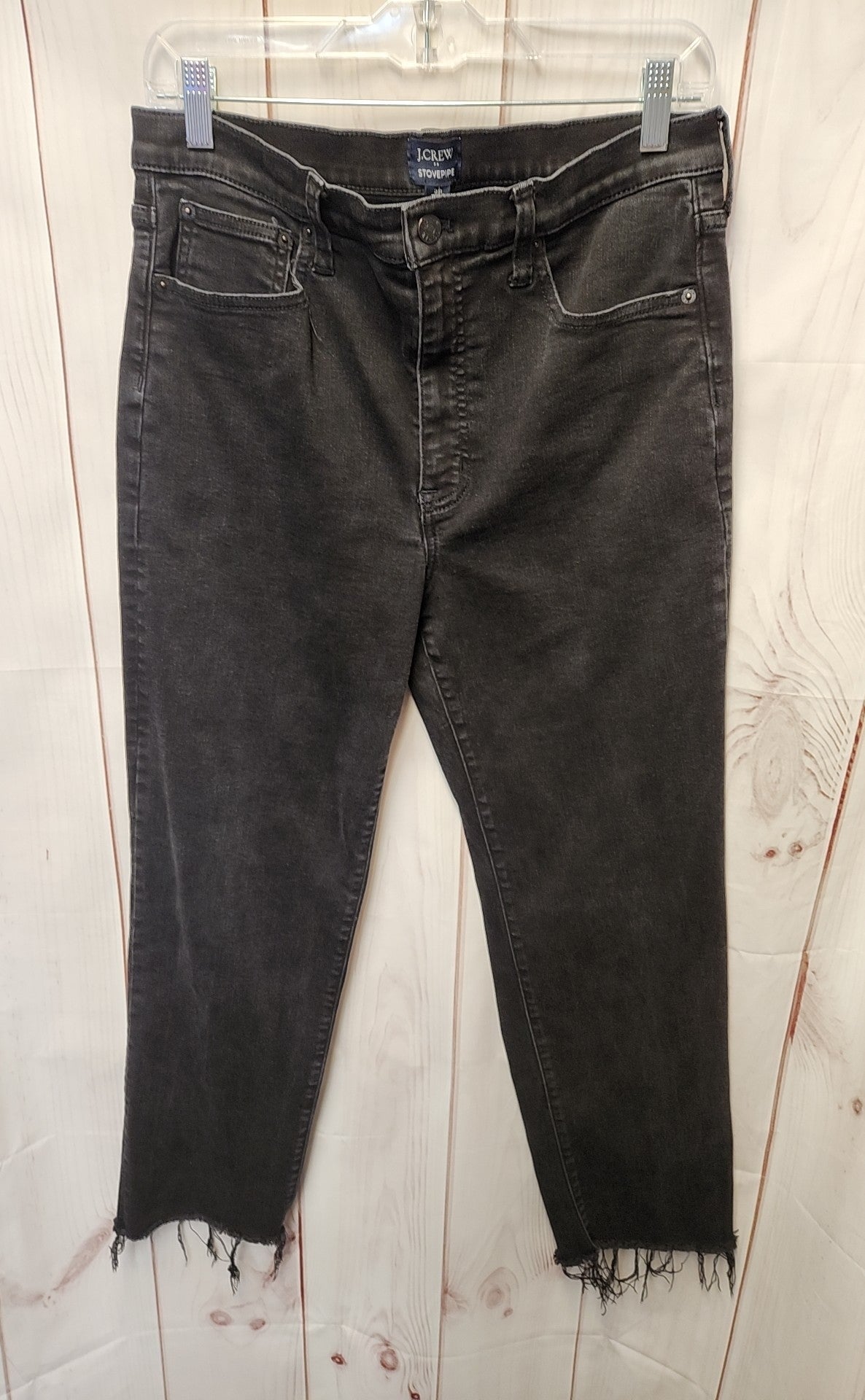 J Crew Women's Size 30 (9-10) Black Jeans Stovepipe