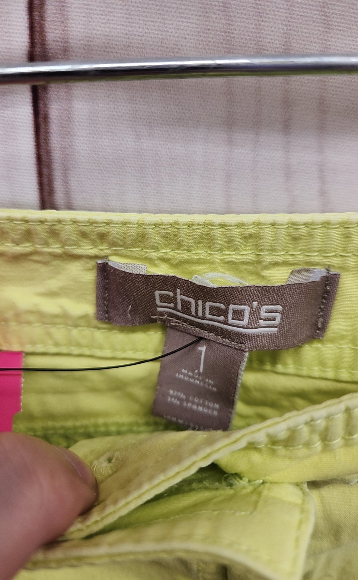 Chico's Women's Size 8 Lime Green Shorts