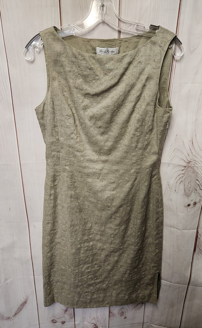 Brooks Brothers Women's Size 2 Brown Linen Floral Dress