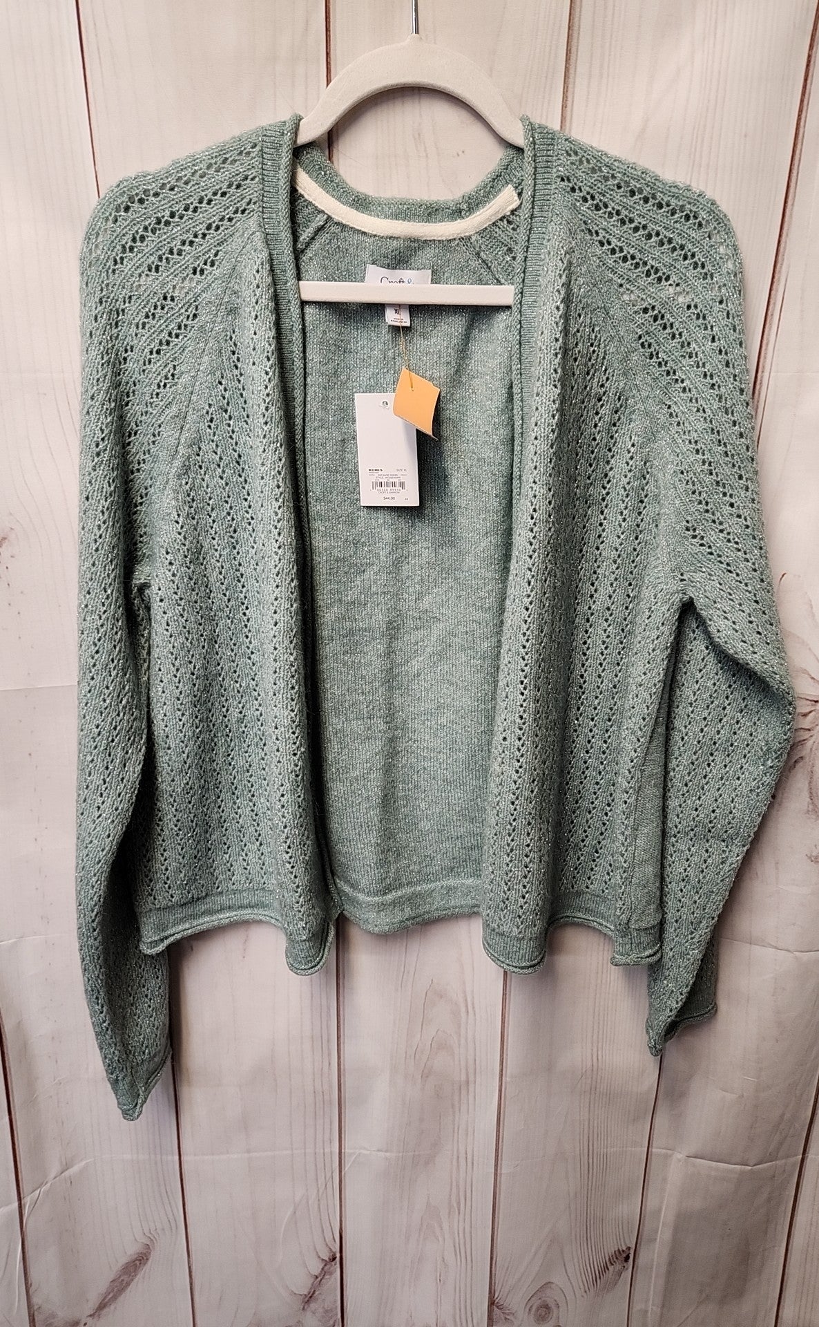 NWT Croft & Barrow Women's Size XL Green Cardigan