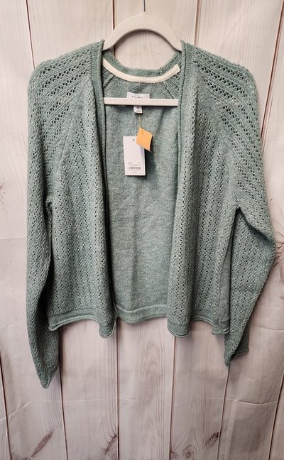NWT Croft & Barrow Women's Size XL Green Cardigan