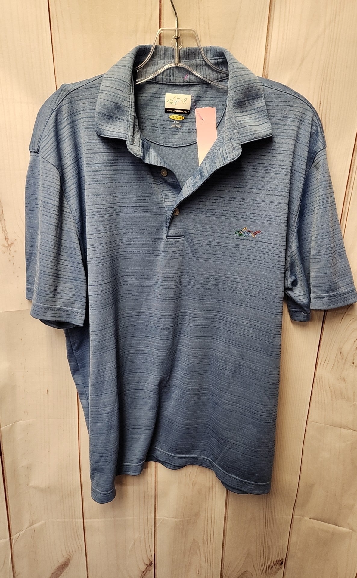 Greg Norman Men's Size L Blue Shirt