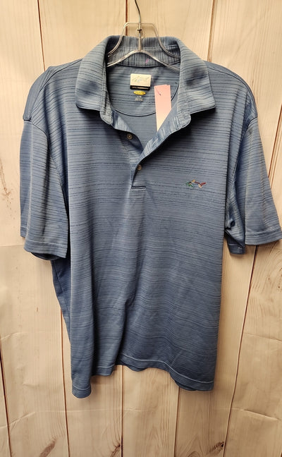 Greg Norman Men's Size L Blue Shirt