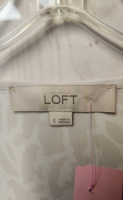 Loft Women's Size S White Sleeveless Top