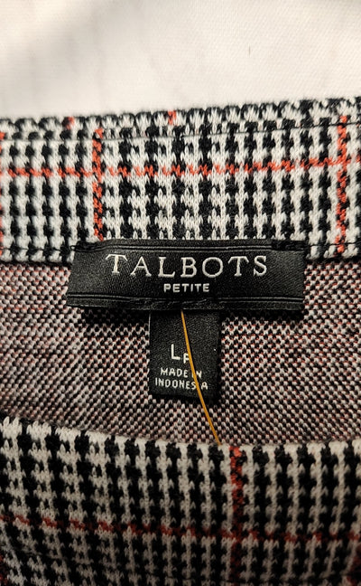 Talbots Women's Size L Petite Gray 3/4 Sleeve Top