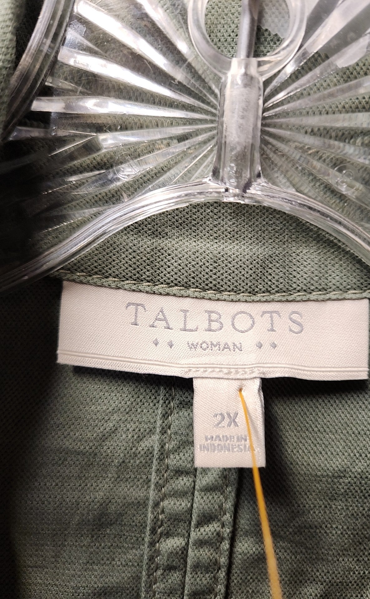 Talbots Women's Size 2X Green Cardigan