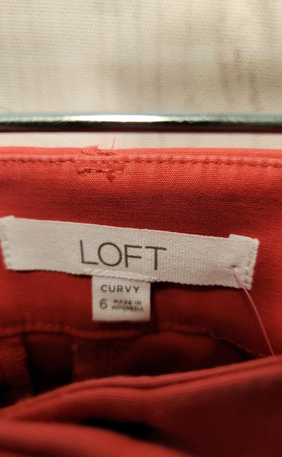 Loft Women's Size 6 Pink Pants The Curvy Riviera Pant
