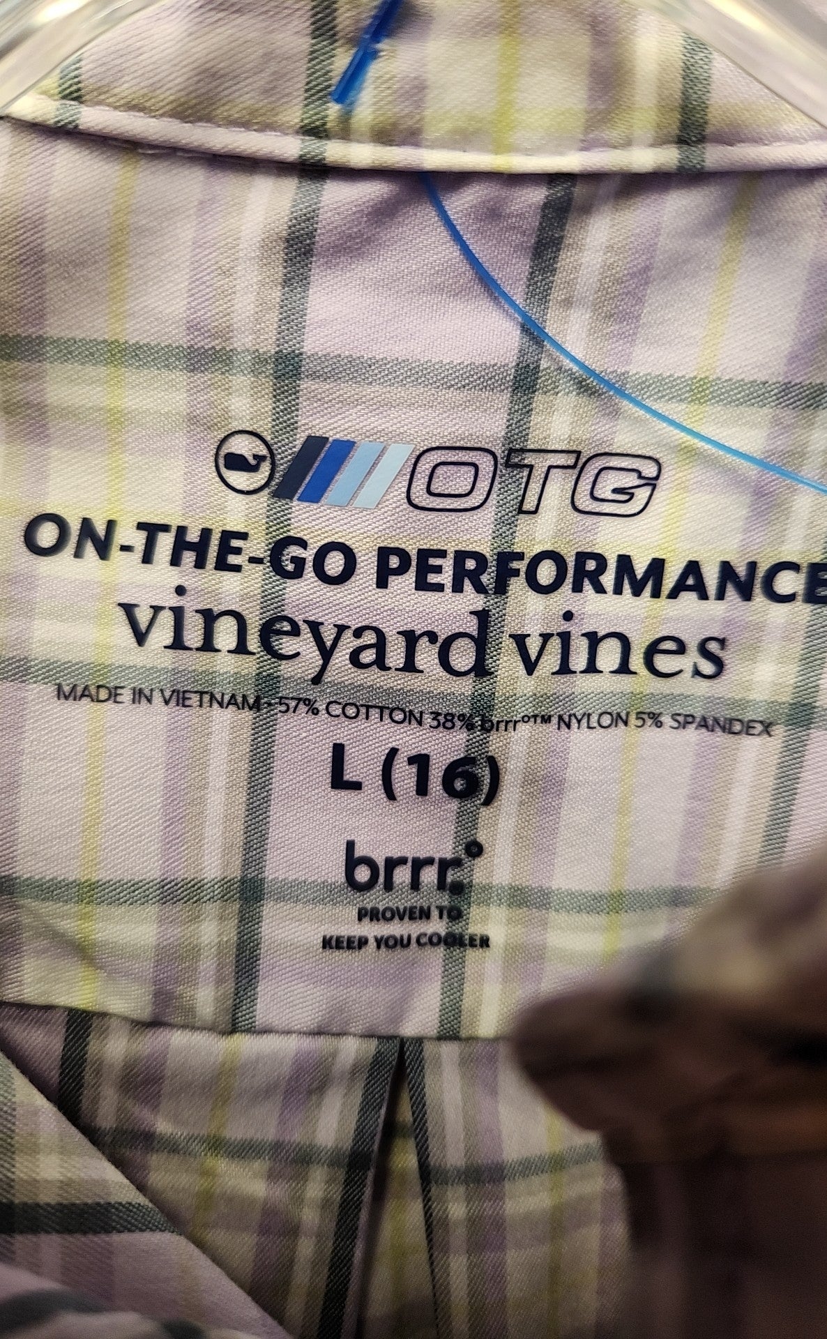 Vineyard Vines Boy's Size 16 Purple Shirt