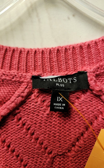 Talbots Women's Size 1X Pink Sweater