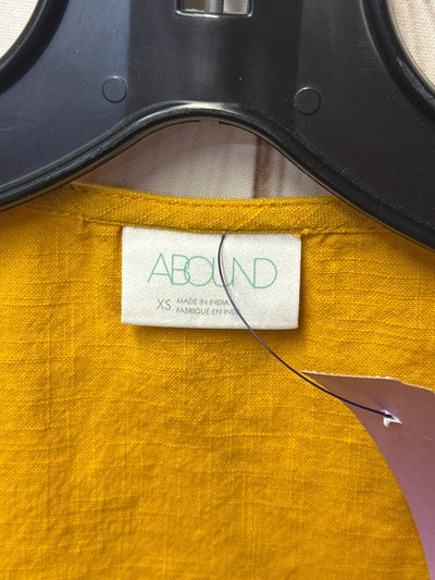 Abound Women's Size XS Yellow Short Sleeve Top