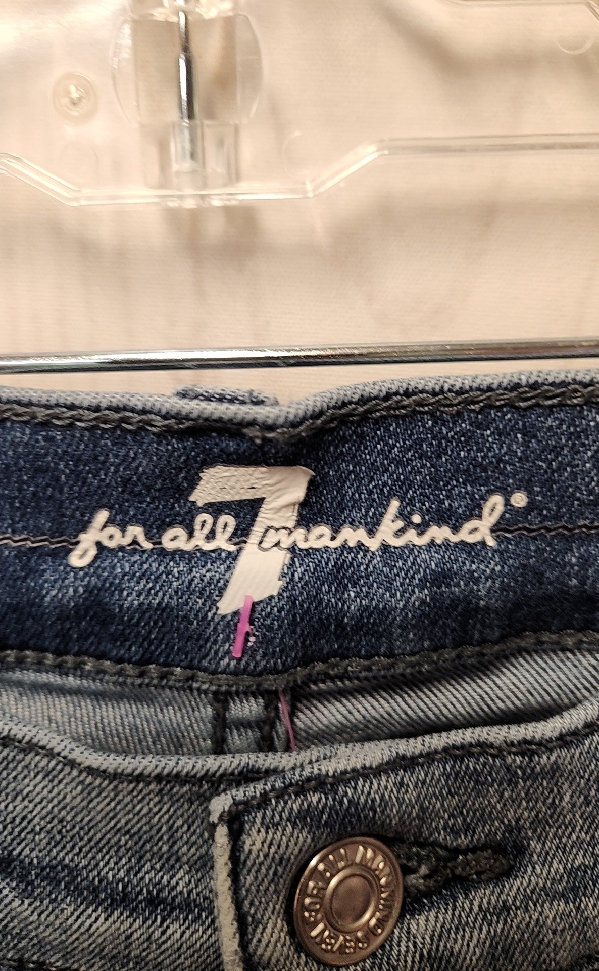 7 For All Mankind Women's Size 32 (13-14) Blue Jeans Standard