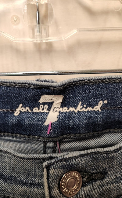7 For All Mankind Women's Size 32 (13-14) Blue Jeans Standard