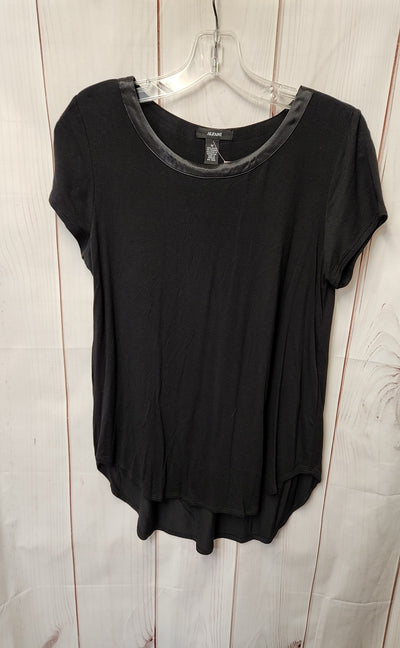 Alfani Women's Size L Black Short Sleeve Top