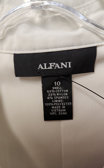 Alfani Women's Size 10 White Dress