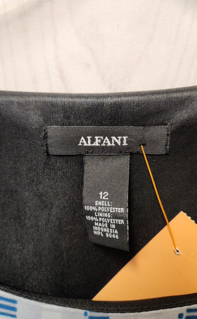 Alfani Women's Size 12 Blue 3/4 Sleeve Top