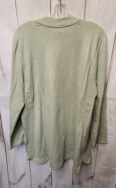 Pure Jill Women's Size XL Green Long Sleeve Top