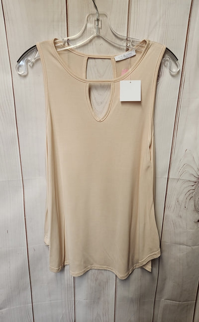 NWT Nic & Lulu Women's Size M Beige Sleeveless Top