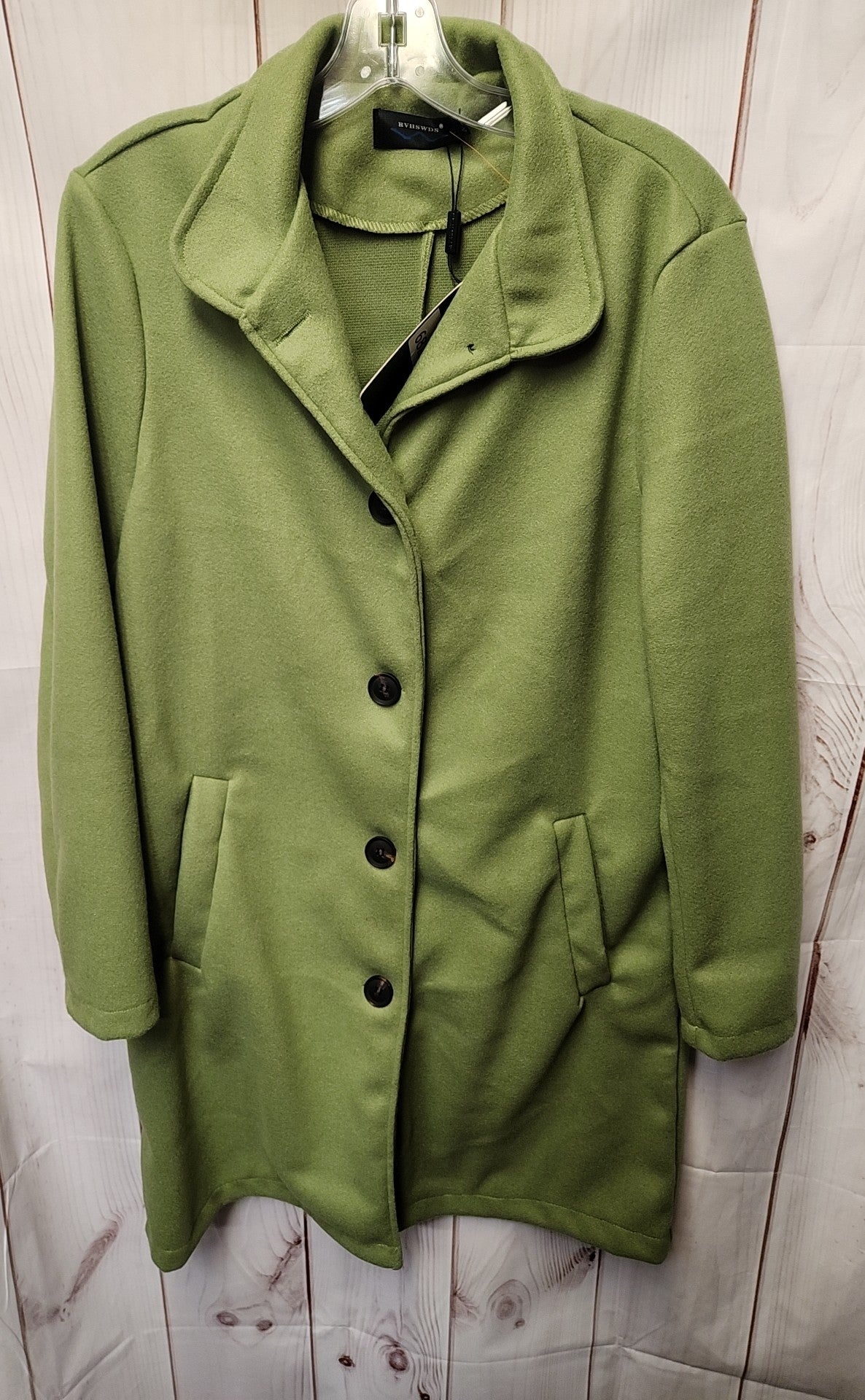 NWT RVHSWDS Women's Size M Green Coat