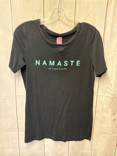 Lululemon Namaste In Vancouver Women's Size S Black Short Sleeve Top