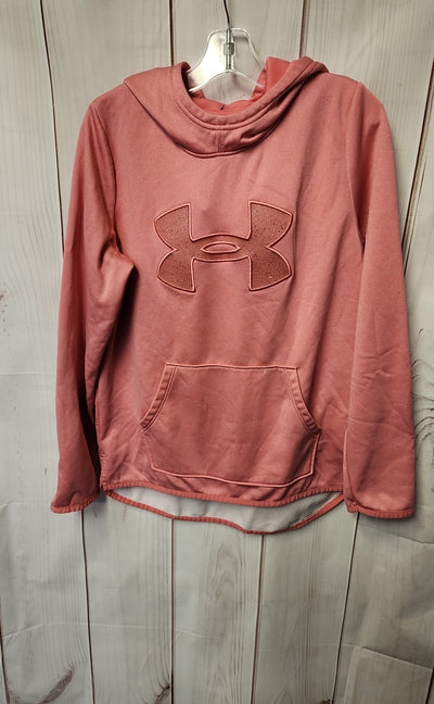 Under Armour Girl's Size 14/16 Pink Sweatshirt