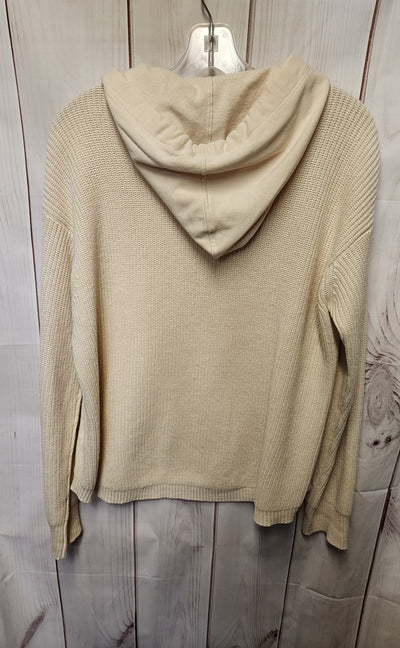 Splendid Women's Size M Beige Knit Hoodie