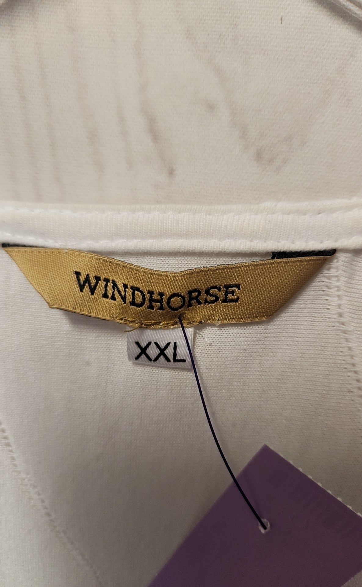 Windhorse Women's Size XXL White Sleeveless Top