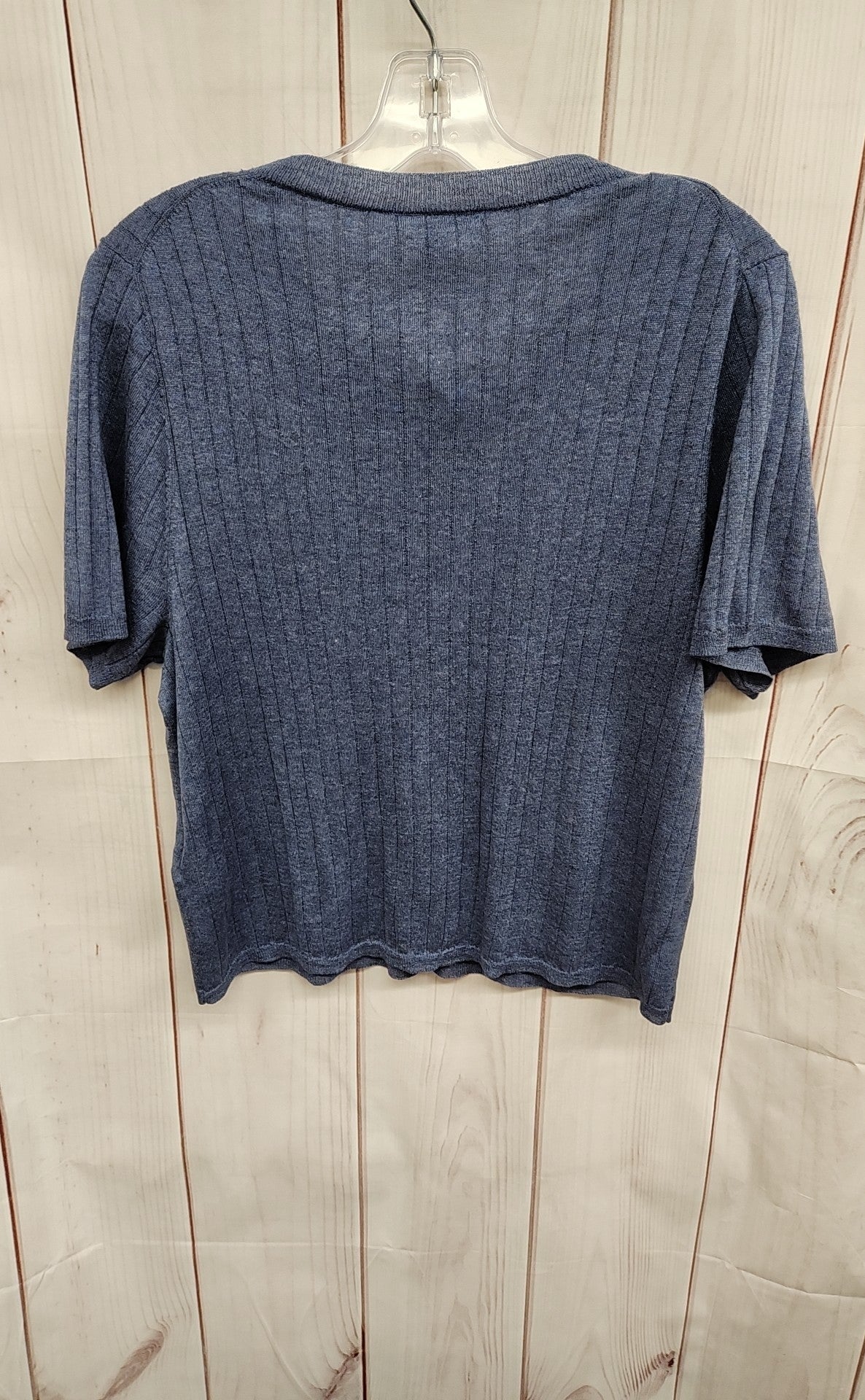 J Crew Women's Size XL Blue Short Sleeve Top