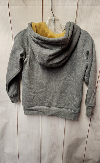 Carters Boy's Size 6 Gray Full Zip Hooded Sweatshirt
