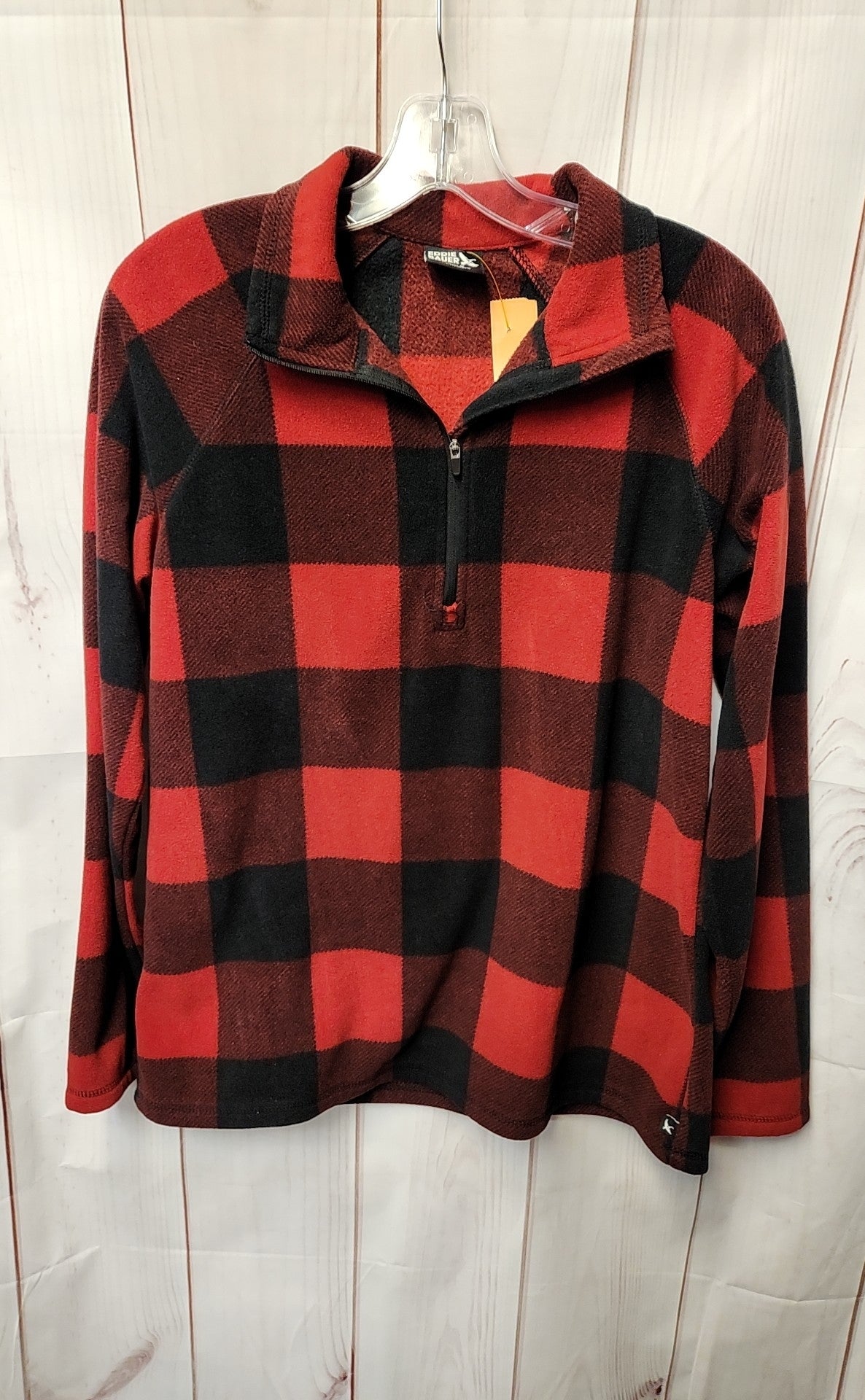 Eddie Bauer Women's Size M Red & Black Sweatshirt