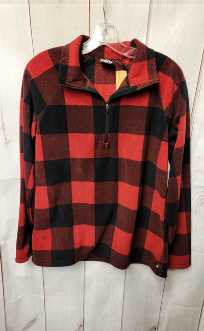 Eddie Bauer Women's Size M Red & Black Sweatshirt