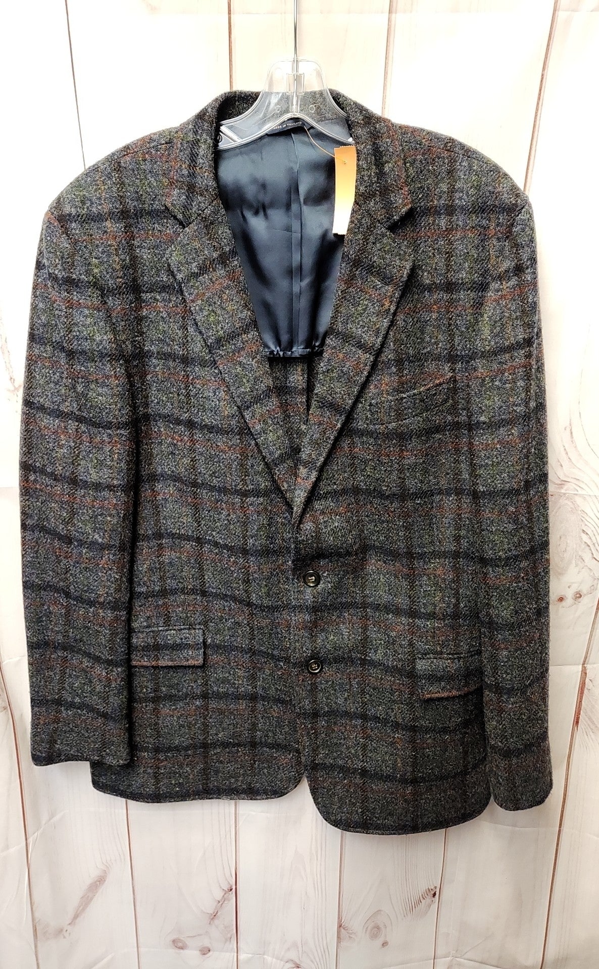 Harris Tweed Men's Size 46 Gray Wool Sport Coat