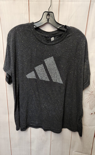 Adidas Women's Size 2X Black Short Sleeve Top