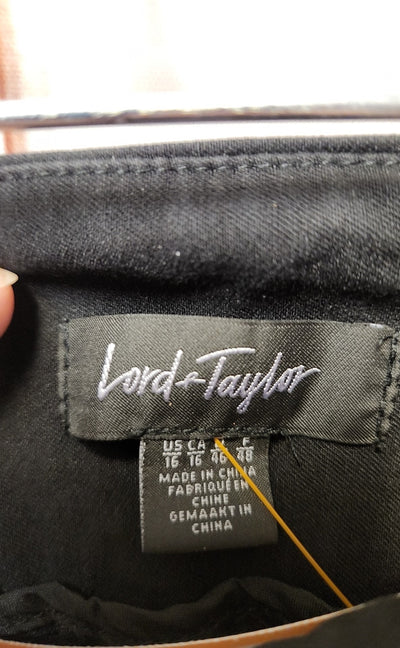 Lord & Taylor Women's Size 16 Black Pants Taylor Slim Ankle